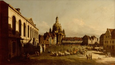 德累斯顿的Neumarkt 作者 贝尔纳多·贝洛托（Canaletto）